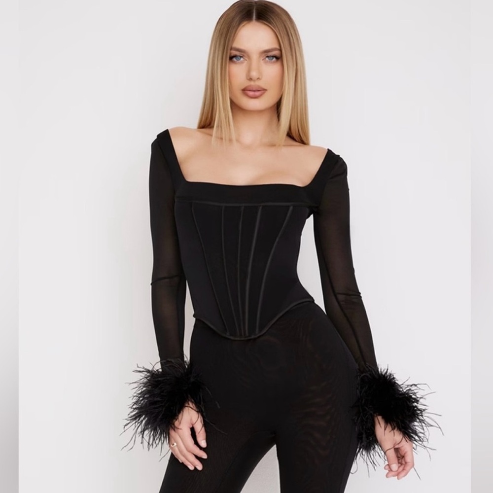 House of CB Women's Black Corset ‘Stella Top’ NWT size small